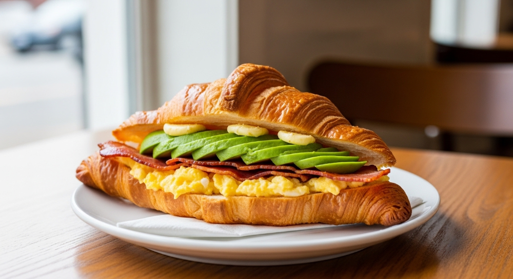 Egg, Bacon & Avocado Croissant