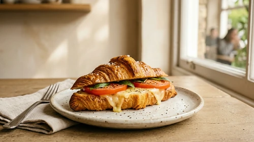 Cheese and Tomato Croissant