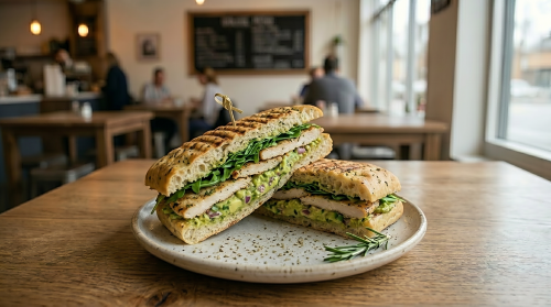 Chicken & Avocado Dip Focaccia