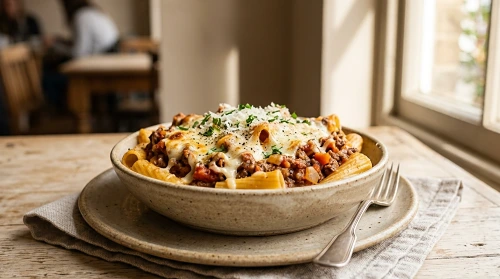 Bolognese Cheesy Homemade Pasta