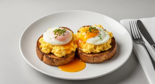 Eggs on toast (V)