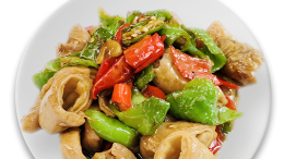 Spicy Pickled Cabbage with Pork Intestine