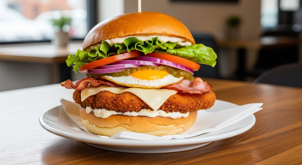 Chicken Schnitzel Burger