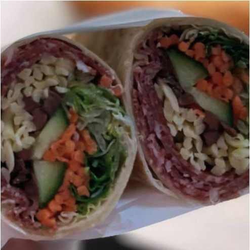 Ham and Salami Cheese Wrap