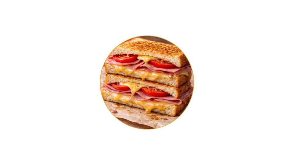 Ham, Cheese and Tomato Toastie
