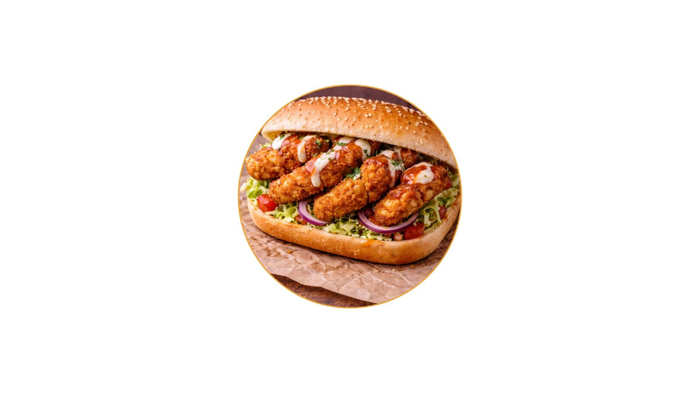 Chicken Tenders in Roll