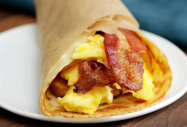 Double Egg and Double Bacon Wrap