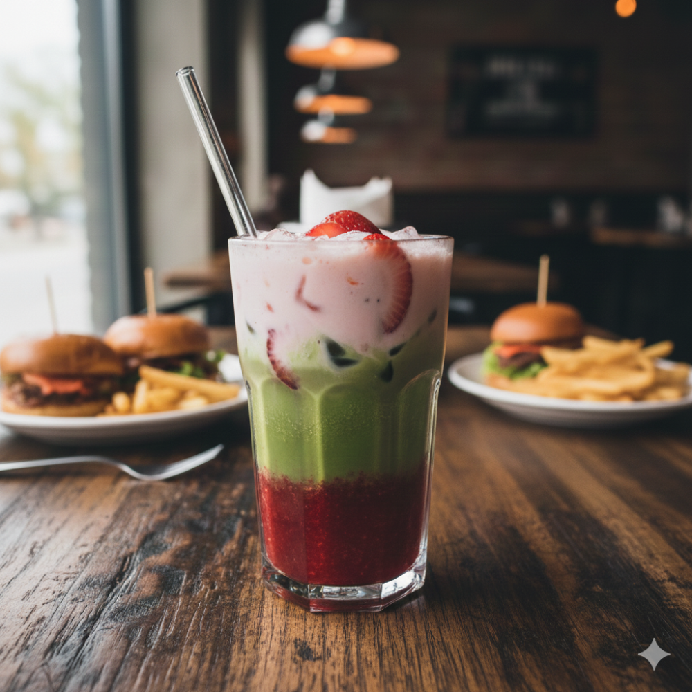 Strawberry Iced Matcha