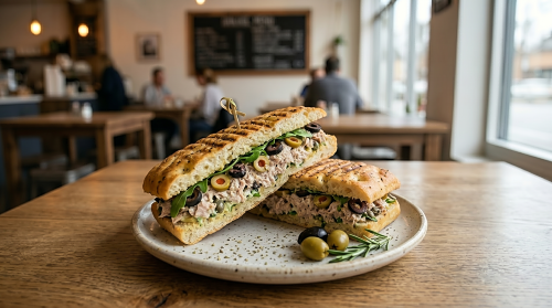 Tuna Mayo Olive Focaccia