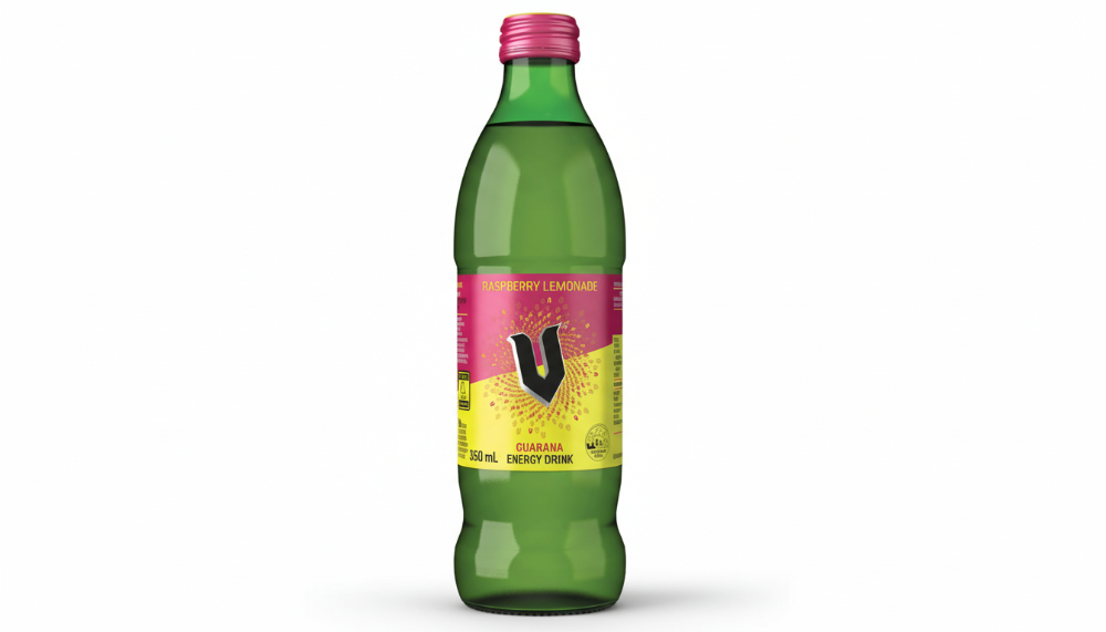 V Energy Drink Raspberry Lemonade Bottle