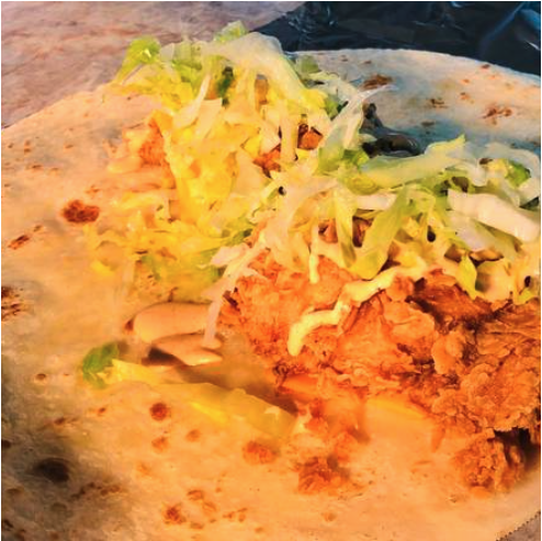 Crispy Chicken Tender wrap (hot)
