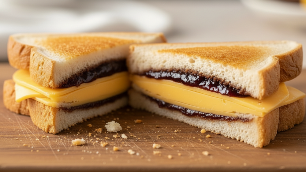 Cheese Vegemite Sandwich