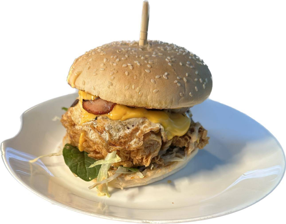 Fried Chicken Tenderloin Burger The Lot