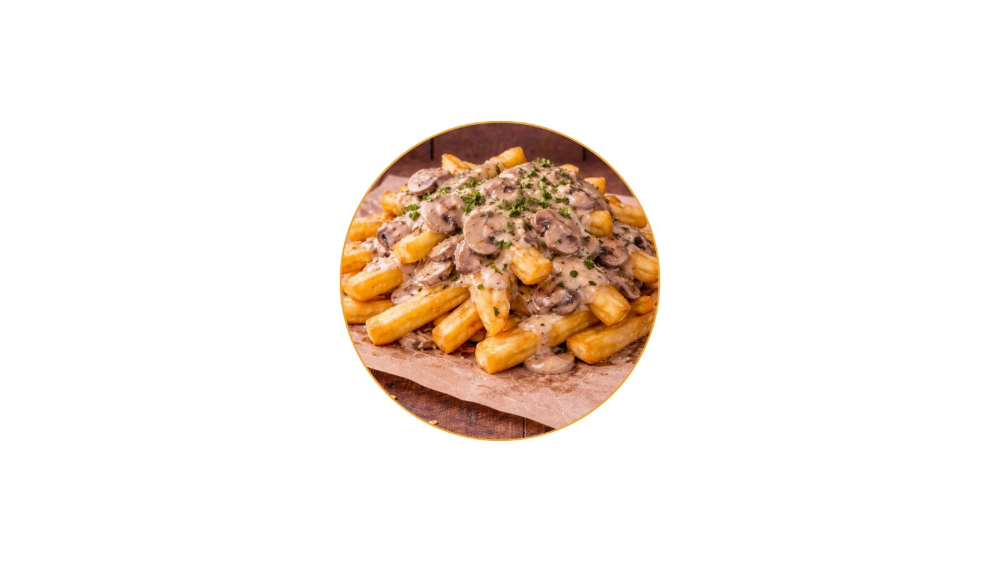 Chips and Mushroom Sauce