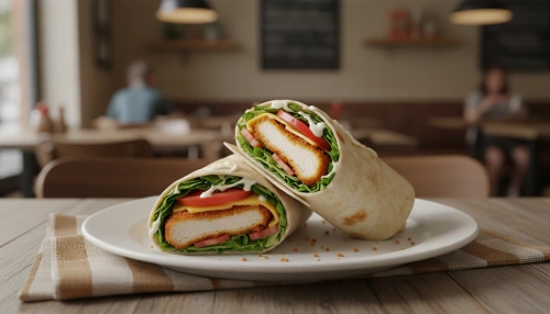Chicken Schnitzel Wrap